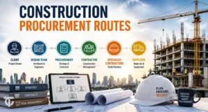 Construction procurement routes showing clients, designers, contractors and suppliers